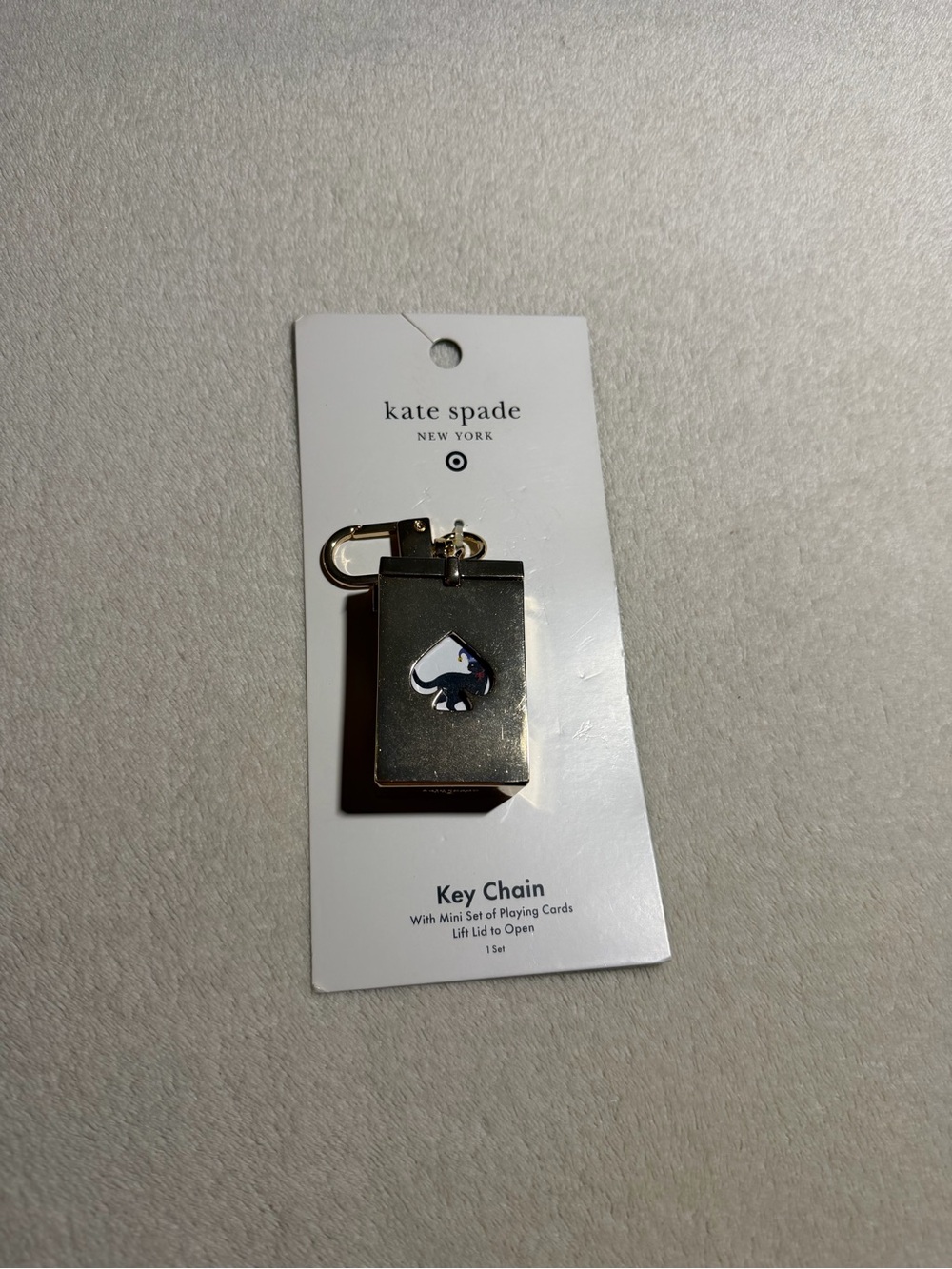 Kate Spade Target Playing Cards Keychain Bag Charm